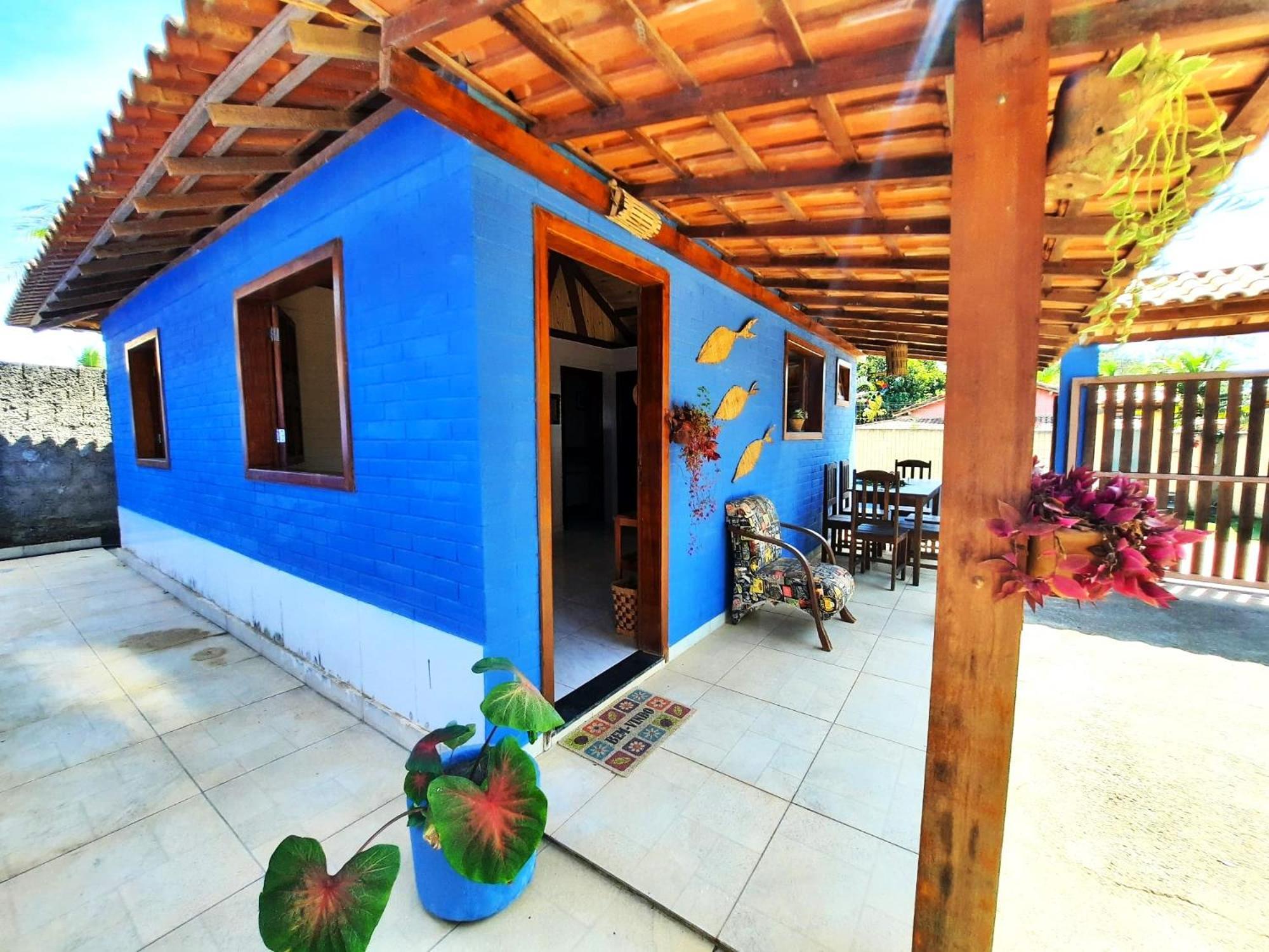 Paraiso Azul Com Vistas Maravilhosas Cumuruxatiba Kültér fotó